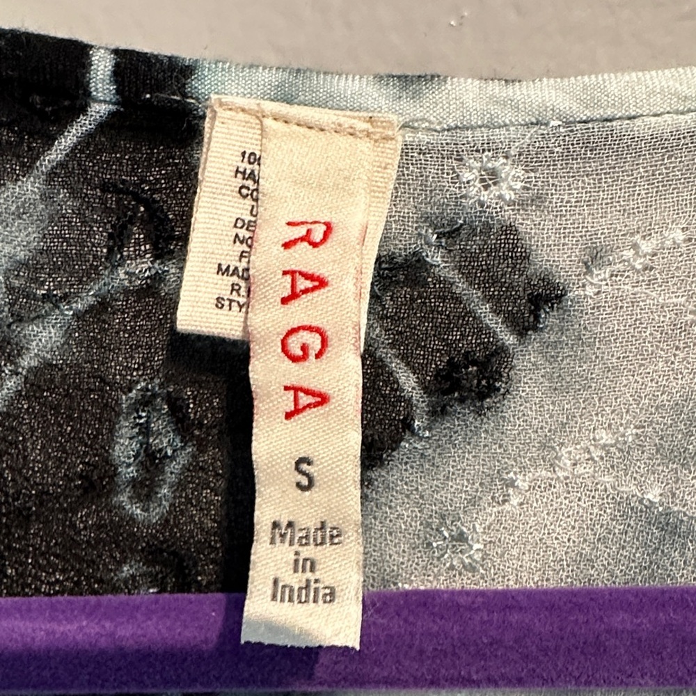 RAGA Tie-Dye Tank Top - Teal and Black - Picture 2 of 8